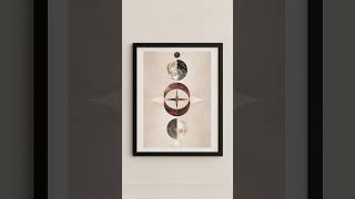 Celestial Compass – Modern Moon Phase Printable Wall Art | Minimal Home Decor Inspiration