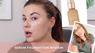 FLOWER BEAUTY GET REAL SERUM FOUNDATION REVIEW/FIRST IMPRESSION screenshot 1