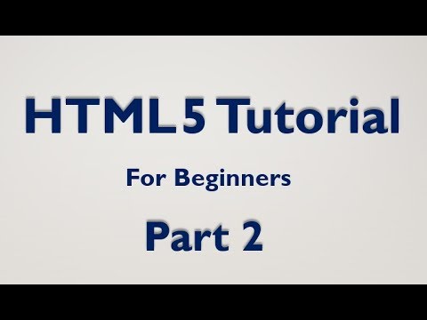 HTML5 Tutorial For Beginners - part 2 - use of text in HTML5 - YouTube