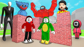 BUILDING SECURITY AGAINST MONSTER ATTACKS IN ROBLOX!