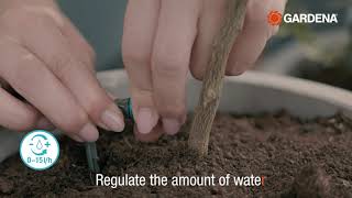 How to install your GARDENA Micro-Drip System for potted plants - YouTube