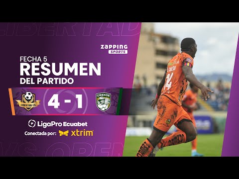 Libertad FC 4 - 1 Orense SC / Fecha 5 / LigaPro Ecuabet conectada por Xtrim