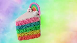 🔴 DIY How to make a MINIATURE RAINBOW CAKE SLICE - Easy Polymer Clay and Fondant Cakes Tutorial