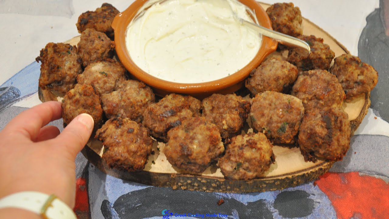 Traditional Greek Meatballs aka Keftedakia Fried or baked - Κεφτεδάκια Τηγανιτά ή Φούρνου | Greek Cooking Made Easy