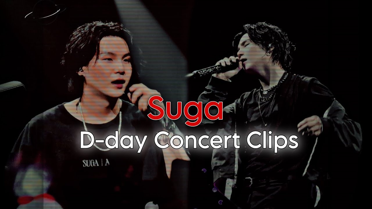 Suga D-day Concert Clips for editing