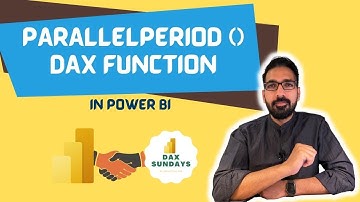 What is PARALLELPERIOD () DAX  function? How to use it? | DAX Sundays |  BI Consulting Pro |Power BI