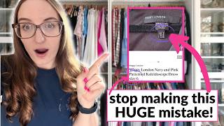 a HUGE  Mistake to AVOID in your closet!