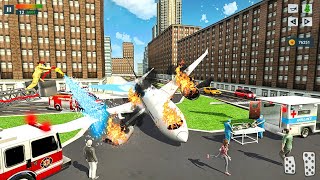 Emergency Firefighting Airplane Rescue 3D - Firetruck Driver Sim - Android Gameplay screenshot 4