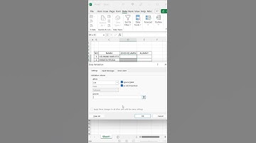 CARA MEMBUAT DORPDOWN LIST #tutorialexcel #tipsandtrick #dropdownlist #short #shorts