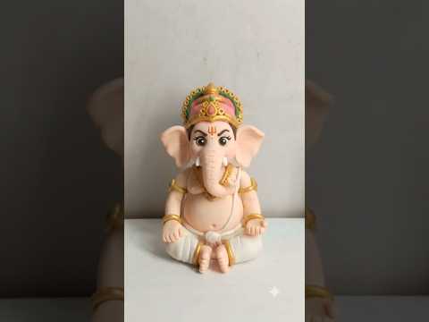 Easy making clay lord Ganesha with modak& mushak#short