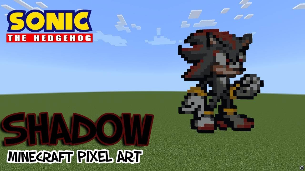 Shadow sonic pixel art