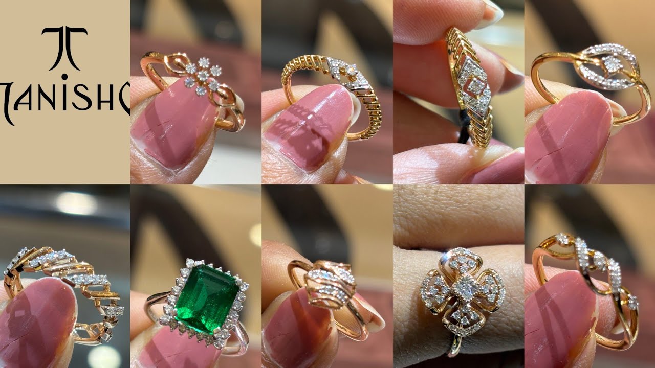Tanishq Latest Light Weight Diamond 💎 Finger Ring Design 😱 || Tanishq Trendy Diamond Fingerings 