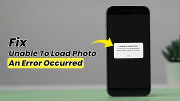 How to Fix "Unable to Load Photo – An Error Occurred" in Photos App?