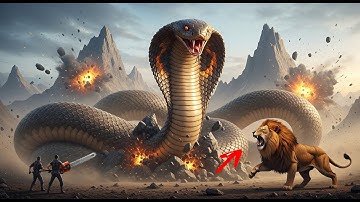 Heroic rescue team saves mother lion from giant python ambush | Animal rescue