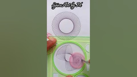 How many rotations did the pen make in total ?? #shorts #spirograph #asmr #relaxingart #art #craft