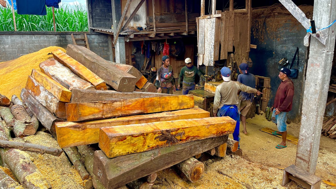 Genius Tricks!! The Secret to Sawing Jackfruit Wood Blocks for Multiplying Profits