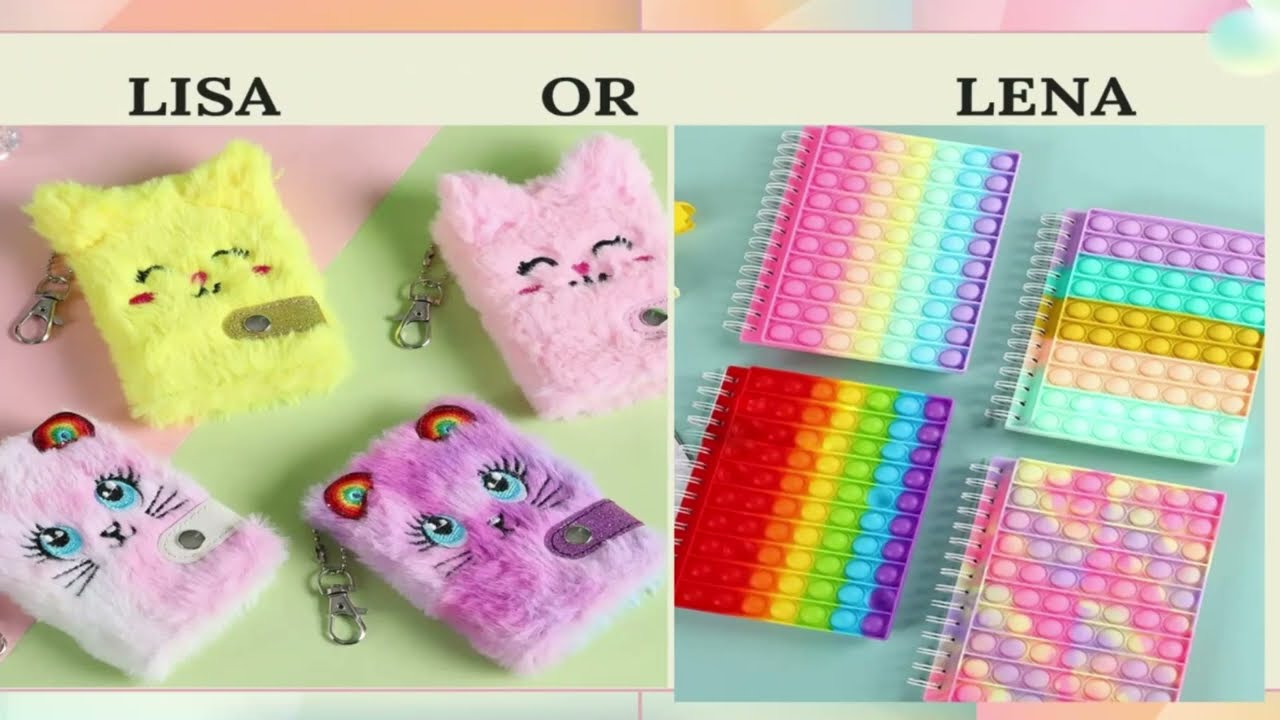 Lisa or Lena CUTE School Supplies Version