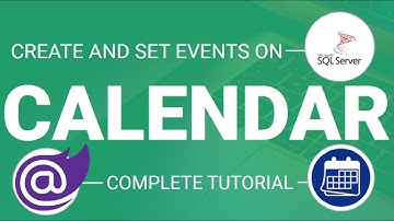 Blazor : Create Calendar and Set Event into Database || Dapper || CRUD