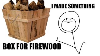 i made a box for firewood i made a box for storing firewood from some pallets . its a easy project i designed to be a one day build.