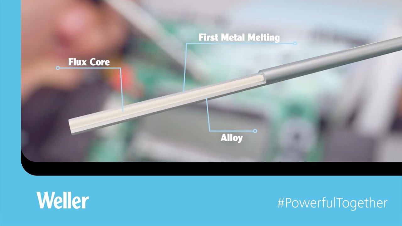 The perfect solder joint in 25 sec Weller WSW solder wire YouTube