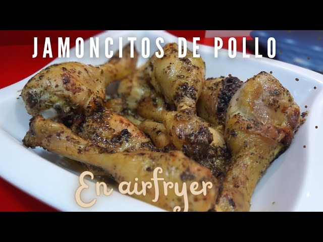 Pollo asado en freidora de aire, receta sabrosa ¡en 30 minutos! (con vídeo)