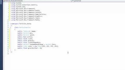 XNA 4 Course I Ch 19 02 Create the Particle Sprite Class