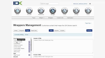 IDXBroker Programmer Page Wrapper Customization