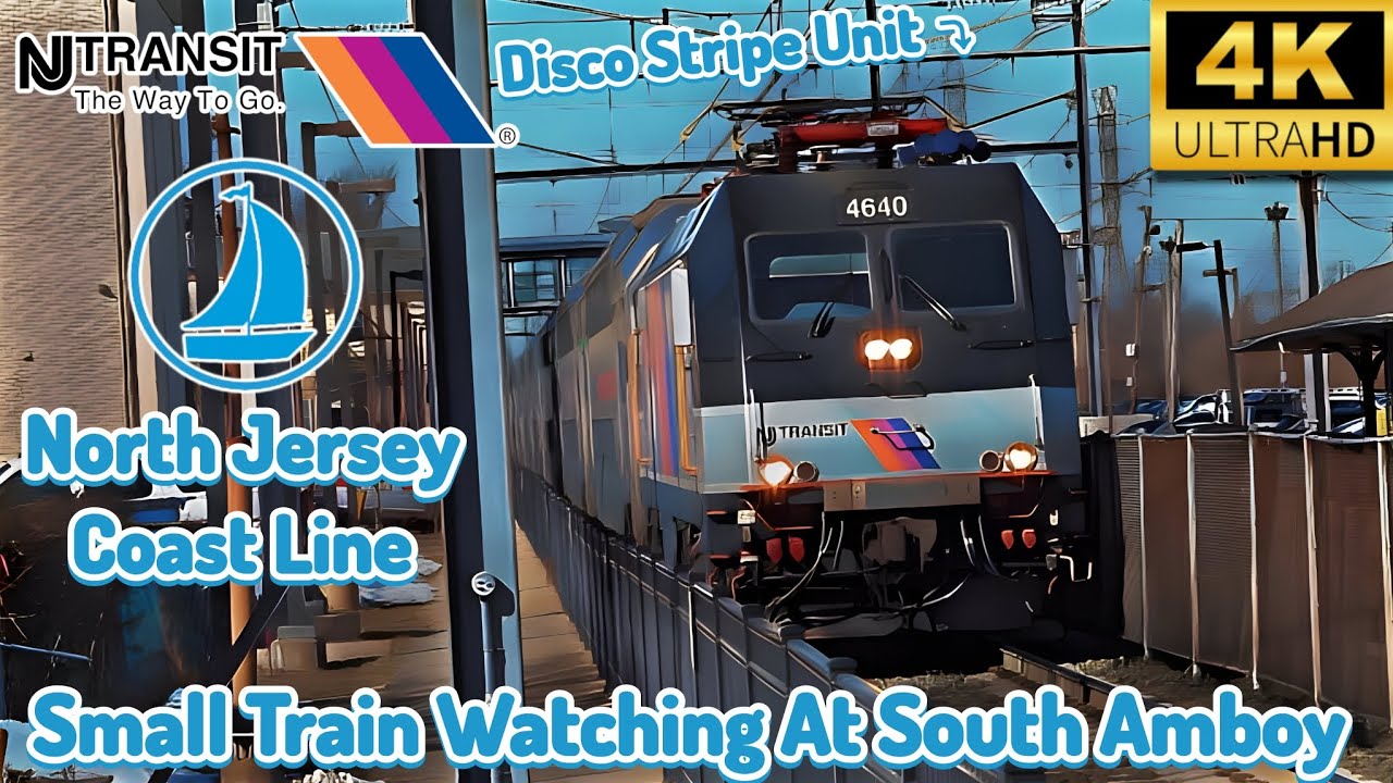 NJ Transit NJ Coast Line Small Train Watching At South Amboy 2 20 24 NJ Transit NJ Coast Line Small Train Watching At South Amboy 2 20 24