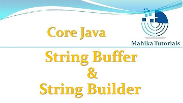 Core Java 82 -StringBuffer And StringBuilder