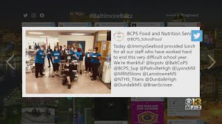 Baltimore Buzz Jimmy s Famous Seafood Provides Lunch To Baltimore Co Public Schools Staff
