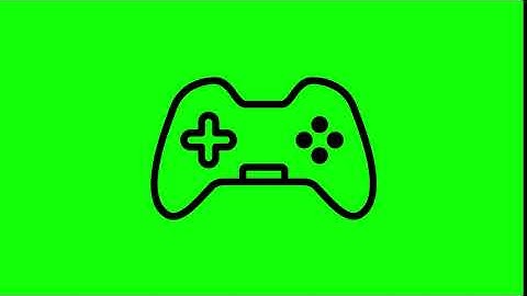 Animated Control Pad Icon on Green Screen With Pop-up Sound