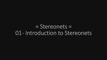 Stereonets 01 Introduction to Stereonets