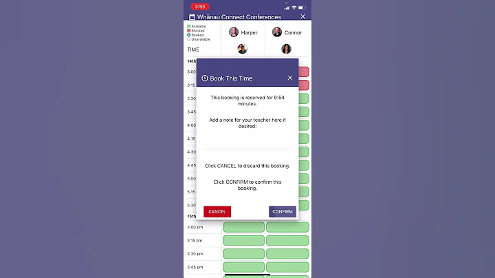 Whnau Connect Conference Bookings with HERO