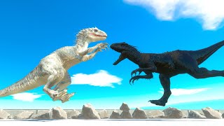 Carnivorous Dinosaur VS Shadow Itself In The Snow Arena | Animal Revolt Battle Simulator