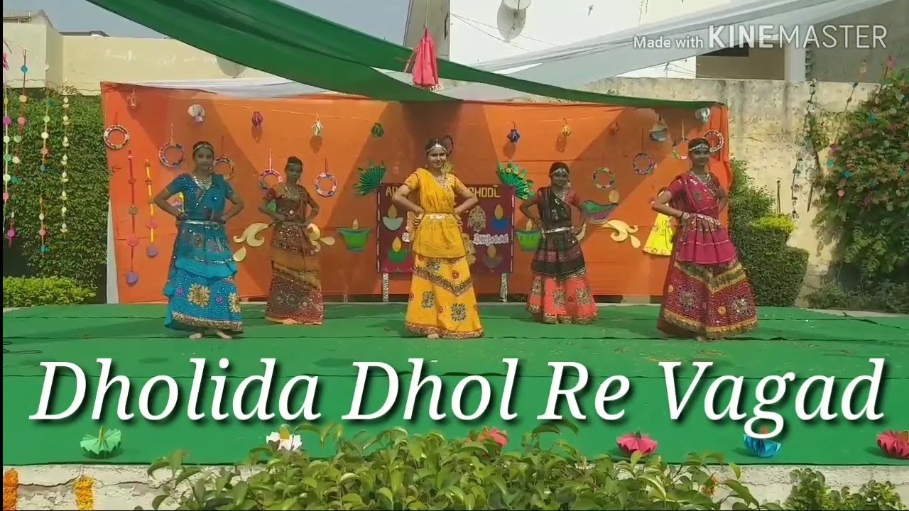 Dandiya dance performance  dholida Dhol Re Vagad  dandiya  garbadance  garba