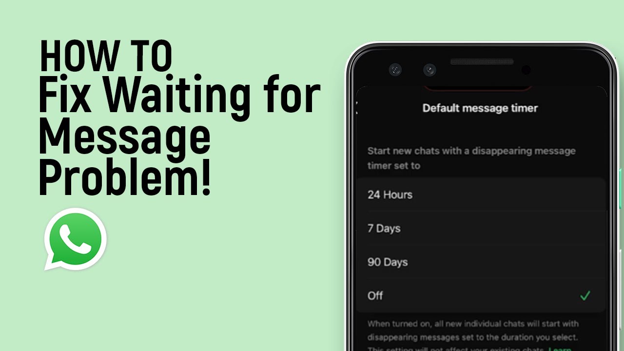 How to Fix Whatsapp Waiting for Message Problem [easy] - YouTube