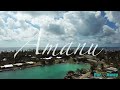 Amanu tuamotu archipelago  drone footage