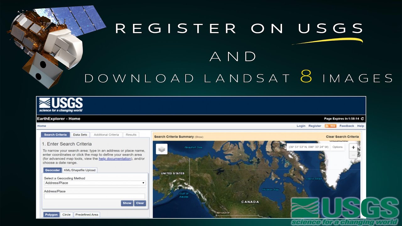 Create Account In Usgs Earth Explorer And Download Landsat 8 Satellite Images