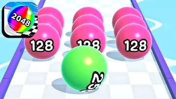 Ball Run 2048 ⚽🌈🎉 All Levels 21-23 Gameplay (iOS,Android)