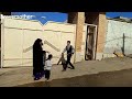 Brave mother going to visit her son and the son's happiness