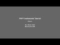 PHP Fundamental Tutorial-38 (PHP Filters)
