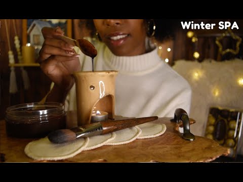 Cozy Winter Cabin ❄ All cares you deserve ❄Chocolate mask, massage, Snow sounds for sleep