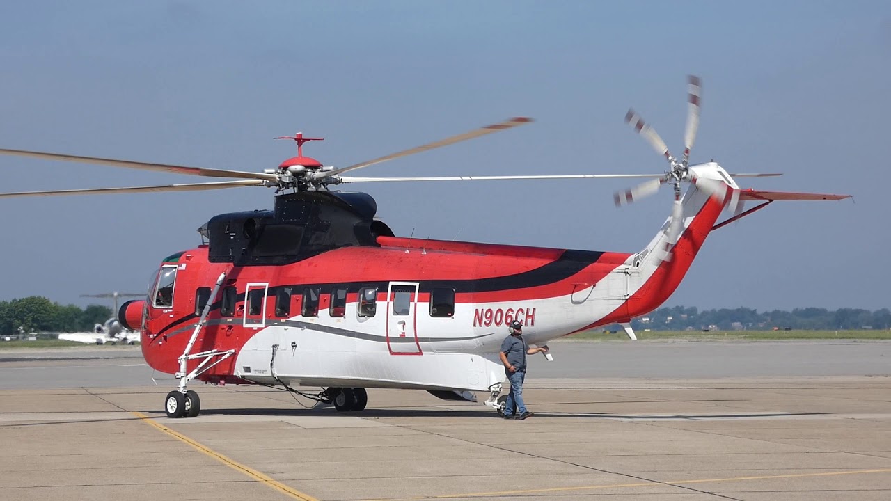 N906ch Sikorsky S 61n Taking Off Youtube