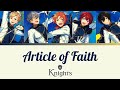 【แปลไทย】 Knights - 『Article of faith』 ES!