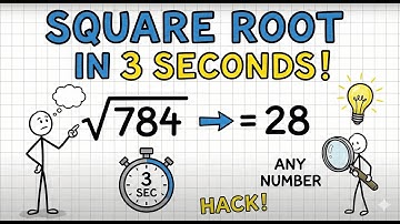 Square Root of Any Number in 3 Seconds | Crazy Math Trick