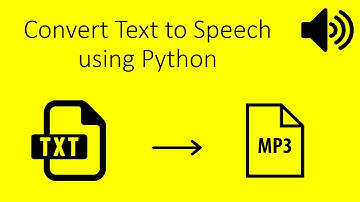 TEXT TO SPEECH USING PYTHON (Create your own audio book)