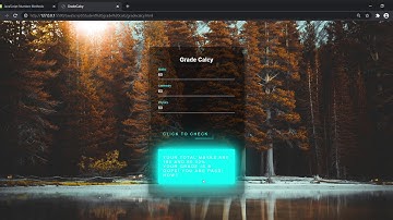 JavaScript Project || Fancy Grade Calculator || JavaScript