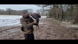 Hawking in the snow