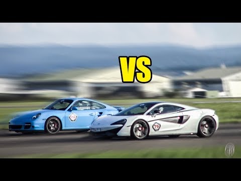 McLaren 570S GT Vs Porsche 911 Turbo S - RACE!