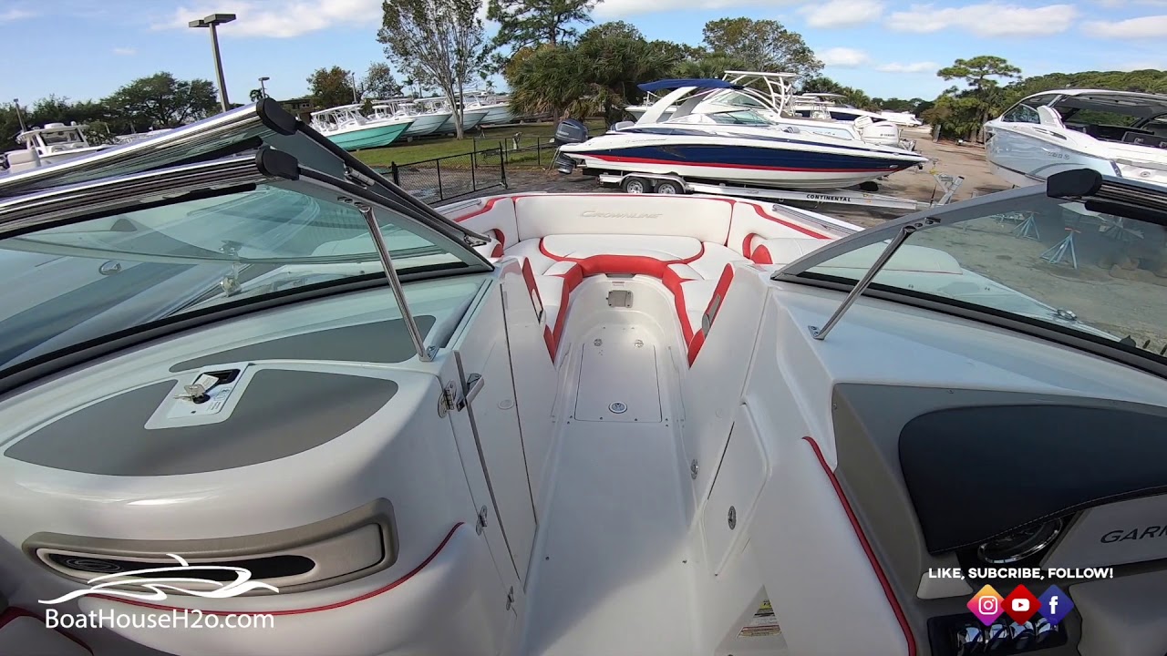 2020 E 255 XS Crownline Boat Virtual Walkthrough Video at BoatHouseH2o.com
